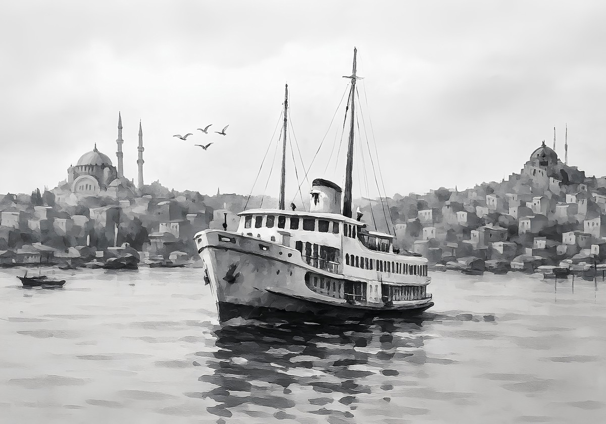 Eski Bir Vapur Fotoğrafı