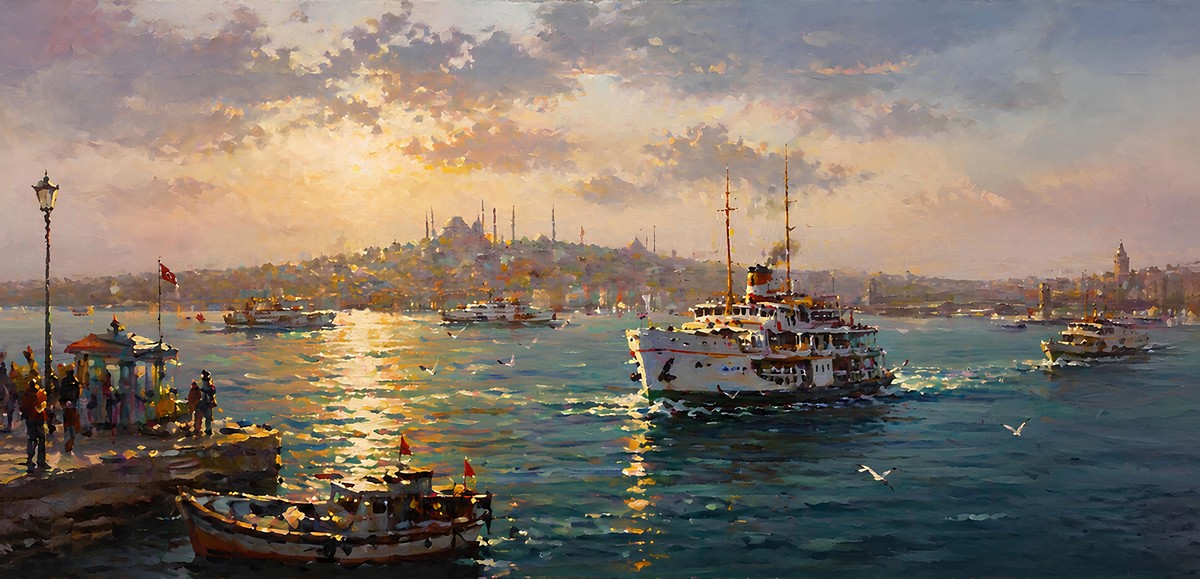 Karşıdan Gelen Beyaz Vapur